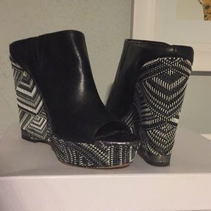 Sam Edelman leather open toe mules